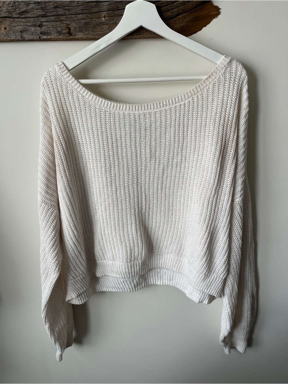 Hollister Off the Shoulder Knit Sweater